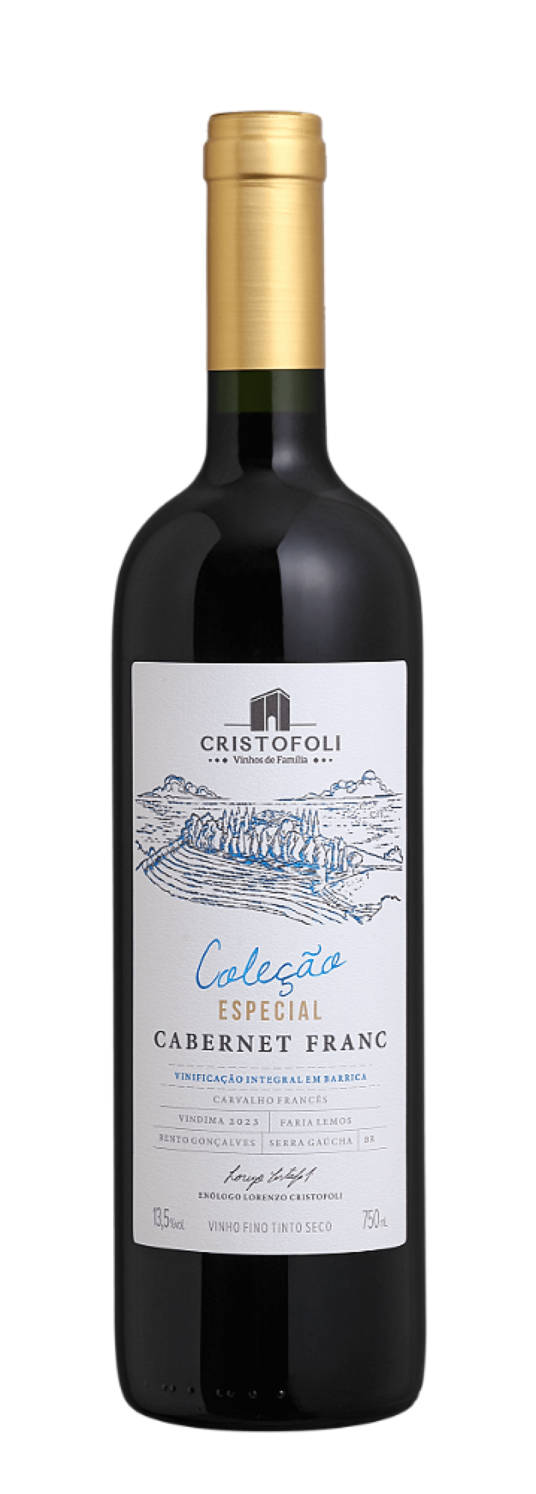 Cristofoli Coleção Especial Cabernet Franc - Vinificação Integral em Barrica de Carvalho